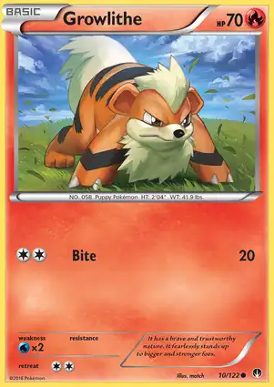Growlithe 10/122 BREAKpoint