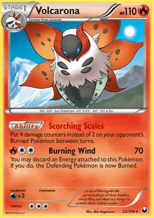 Volcarona 22/108 Dark Explorers