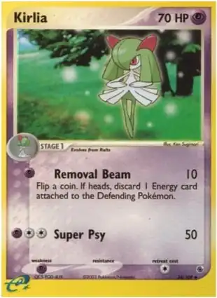 Kirlia 34/109 EX Ruby & Sapphire