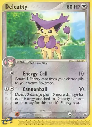 Delcatty 29/109 EX Ruby & Sapphire