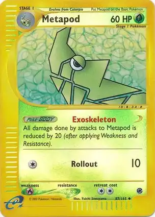 Metapod 87/165 Expedition Base Set