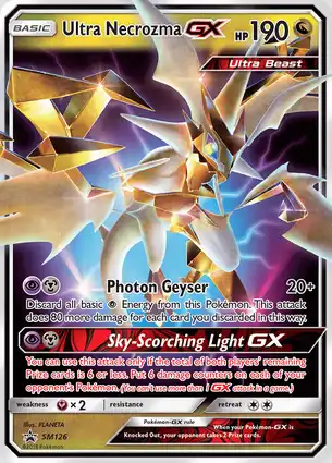 Ultra Necrozma GX SM126 Sun & Moon Promos