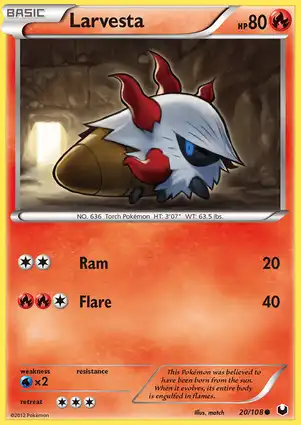 Larvesta 20/108 Dark Explorers