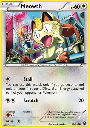 Meowth 88/114 Steam Siege