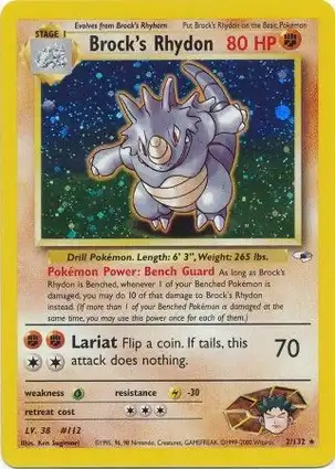 Brock's Rhydon 2/132 Gym Heroes
