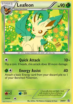 Leafeon BW87 Black & White Promos