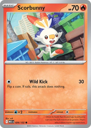 Scorbunny 026/132 Mega Evolution