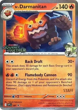 N's Darmanitan 181 Scarlet & Violet Promos