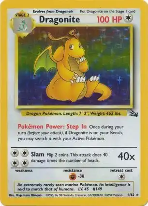 Dragonite 4/62 Fossil