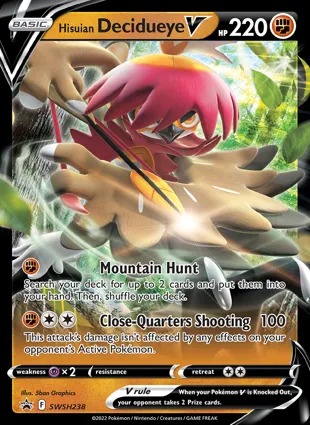 Hisuian Decidueye V SWSH238 Sword & Shield Promos