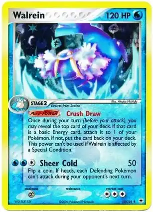 Walrein 15/101 EX Hidden Legends