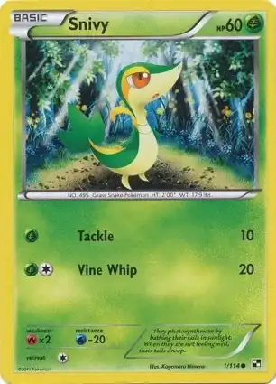 Snivy 1/114 Black & White