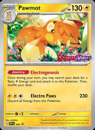 Pawmot 006 Scarlet & Violet Promos