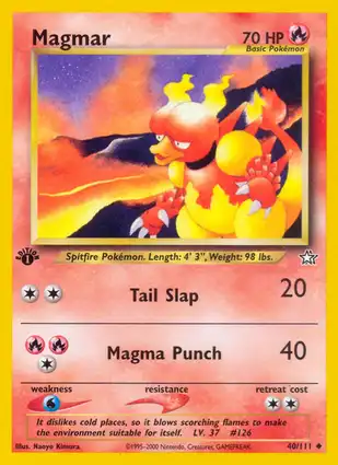 Magmar 40/111 Neo Genesis 1st Edition