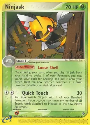 Ninjask 18/97 EX Dragon