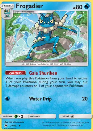 Frogadier 23/131 Forbidden Light