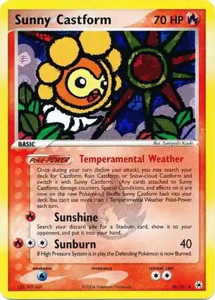 Sunny Castform 26/101 EX Hidden Legends
