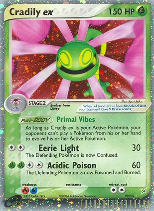 Cradily ex 90/95 EX Team Magma vs Team Aqua