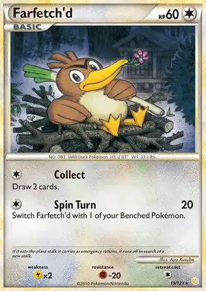 Farfetch'd 19/123 HeartGold & SoulSilver