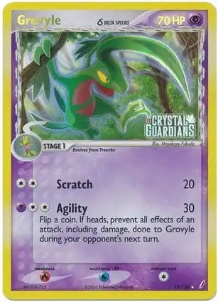 Grovyle 19/100 EX Crystal Guardians