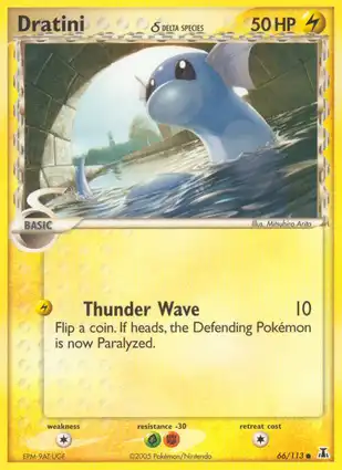 Dratini 66/113 EX Delta Species