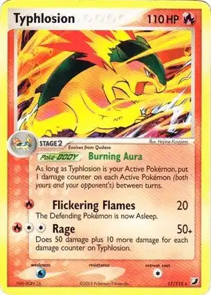 Typhlosion 17/115 EX Unseen Forces