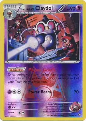 Team Magma's Claydol 11/34 Double Crisis