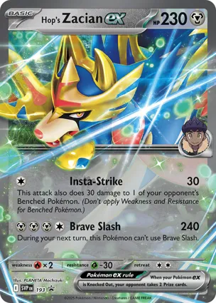 Hop's Zacian ex 193 Scarlet & Violet Promos