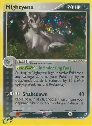Mightyena 10/109 EX Ruby & Sapphire