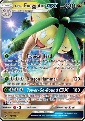 Alolan Exeggutor-GX 74/111 Crimson Invasion