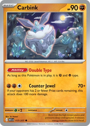 Carbink 117/217 Ascended Heroes
