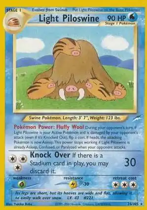 Light Piloswine 26/105 Neo Destiny