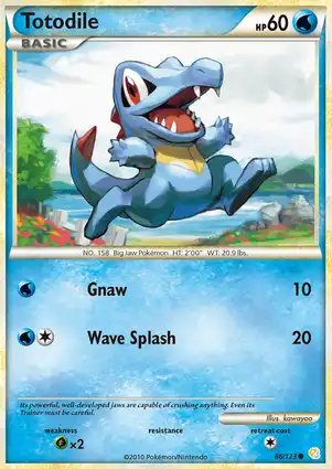 Totodile 86/123 HeartGold & SoulSilver