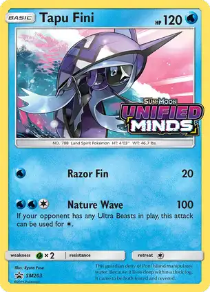 Tapu Fini SM203 Sun & Moon Promos