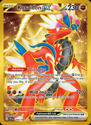 Koraidon ex 254/198 Scarlet & Violet
