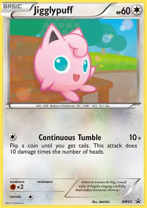 Jigglypuff BW65 Black & White Promos