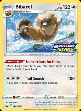 Bibarel SWSH188 Sword & Shield Promos