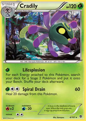 Cradily 4/101 Plasma Blast