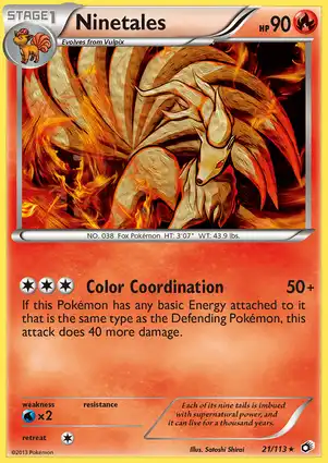 Ninetales 21/113 Legendary Treasures