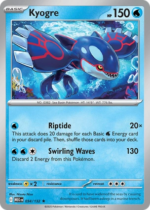 Kyogre 034/132 Mega Evolution