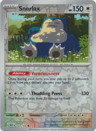 Snorlax 143/165 Scarlet & Violet 151