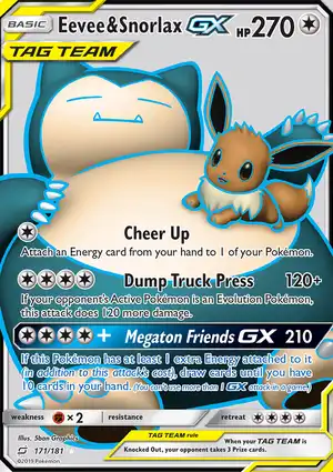 Eevee & Snorlax-GX 171/181 Team Up