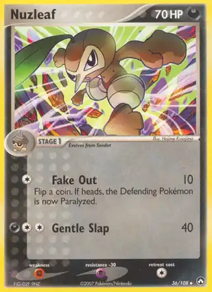 Nuzleaf 36/108 EX Power Keepers