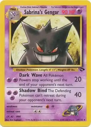 Sabrina's Gengar 29/132 Gym Challenge