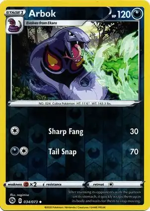 Arbok 034/073 Champion's Path