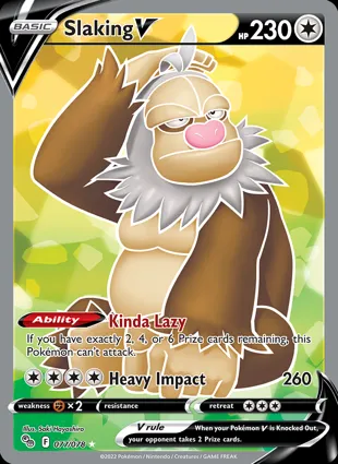 Slaking V 077/078 Pokémon GO