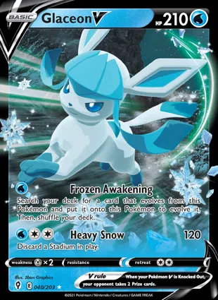 Glaceon V 040/203 Evolving Skies