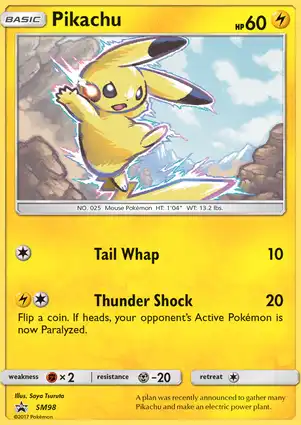 Pikachu SM98 Sun & Moon Promos