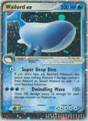 Wailord ex 100/100 EX Sandstorm