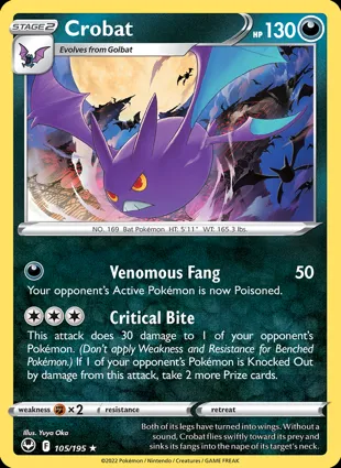 Crobat 105/195 Silver Tempest